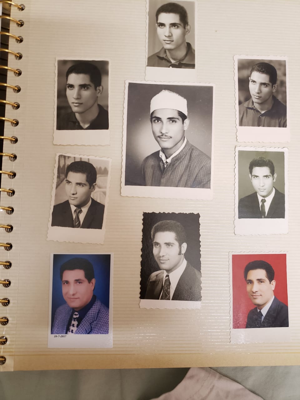 صورة لمراحل متعددة من حياة أستاذنا - حفظه الله