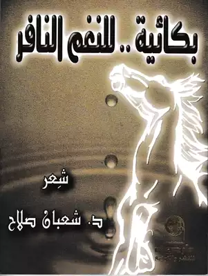 غلاف كتاب ديوان بكائية للنغم النافر